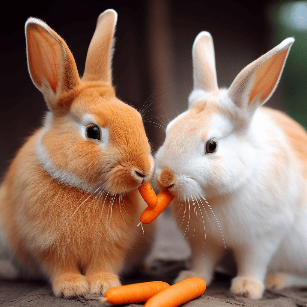 rabbits eat carrots